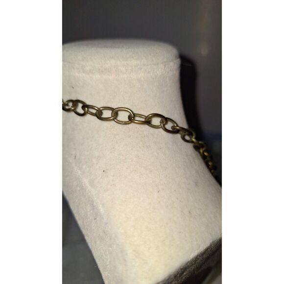 A Pink Panache Women's Layered Necklace Steampunk Fairy Grunge Rhinestone Cross - Picture 7 of 9